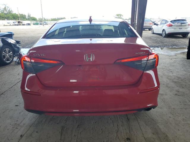2HGFE2F55RH563808 - 2024 HONDA CIVIC SPORT Қызыл фото 6