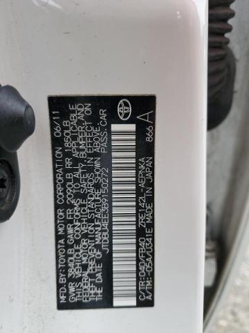 JTDBU4EE3B9150272 - 2011 TOYOTA COROLLA BASE თეთრი ფოტო 12