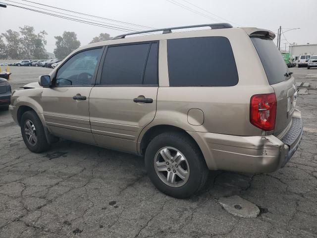 2HKYF18625H545739 - 2005 HONDA PILOT EXL GOLD photo 2
