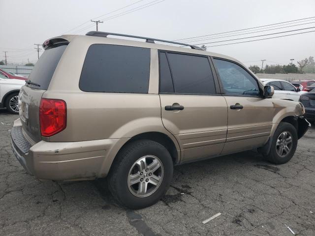 2HKYF18625H545739 - 2005 HONDA PILOT EXL GOLD photo 3