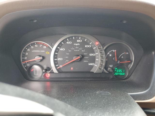 2HKYF18625H545739 - 2005 HONDA PILOT EXL GOLD photo 9