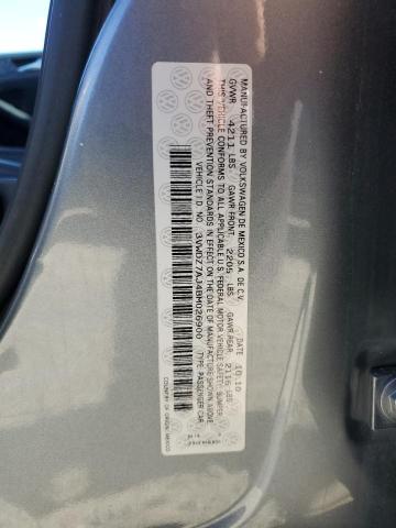 3VWDZ7AJ4BM026900 - 2011 VOLKSWAGEN JETTA SE GRAY photo 12