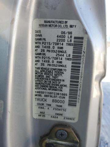 1N6SD11S9TC361665 - 1996 NISSAN TRUCK BASE ვერცხლისფერი ფოტო 12