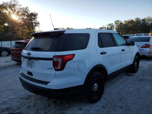 1FM5K8AR1JGC95027 - 2018 FORD EXPLORER POLICE INTERCEPTOR Weiß Foto 3