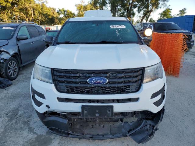 1FM5K8AR1JGC95027 - 2018 FORD EXPLORER POLICE INTERCEPTOR Weiß Foto 5