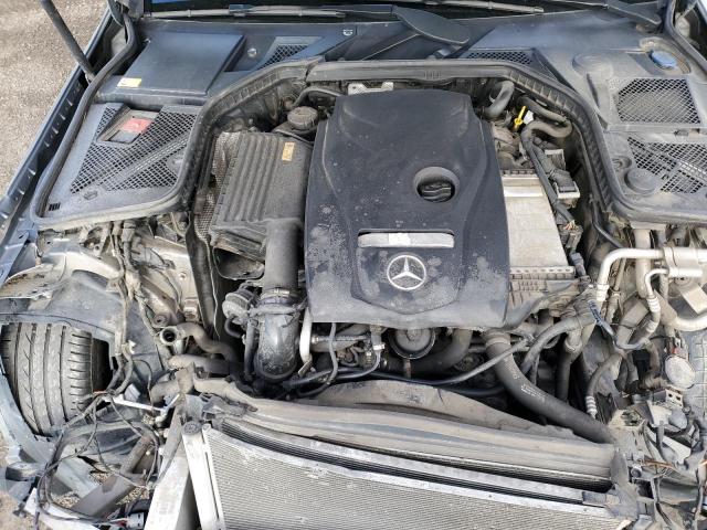 55SWF4KB3FU055372 - 2015 MERCEDES-BENZ C 300 4MATIC GRAY photo 11