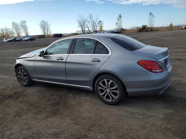 55SWF4KB3FU055372 - 2015 MERCEDES-BENZ C 300 4MATIC GRAY photo 2