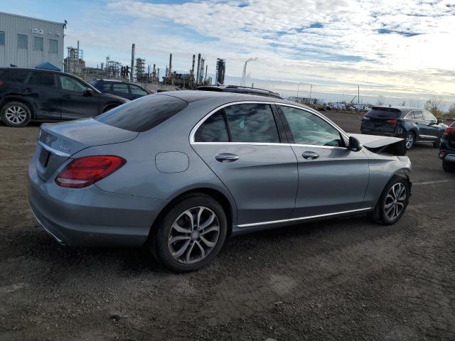 55SWF4KB3FU055372 - 2015 MERCEDES-BENZ C 300 4MATIC GRAY photo 3
