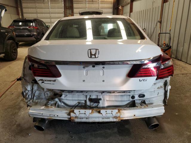 1HGCR3F02GA002379 - 2016 HONDA ACCORD EXL WHITE photo 6