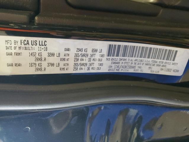 1C4RJFAG9KC589005 - 2019 JEEP GRAND CHER LAREDO 黑色 照片 14