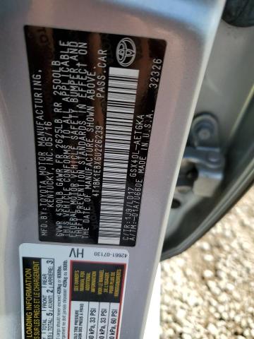 4T1BK1EBXGU226239 - 2016 TOYOTA AVALON XLE Gümüş foto 12