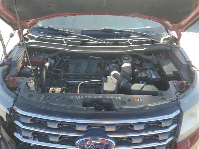 1FM5K7B83GGC86094 - 2016 FORD EXPLORER RED photo 12