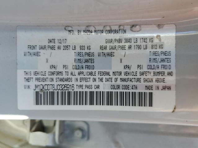 JM1DKDD78J0326916 - 2018 MAZDA CX-3 GRAND TOURING GRAY photo 13