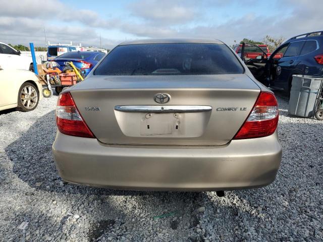 4T1BE32K22U096263 - 2002 TOYOTA CAMRY LE ბეჟი ფოტო 6