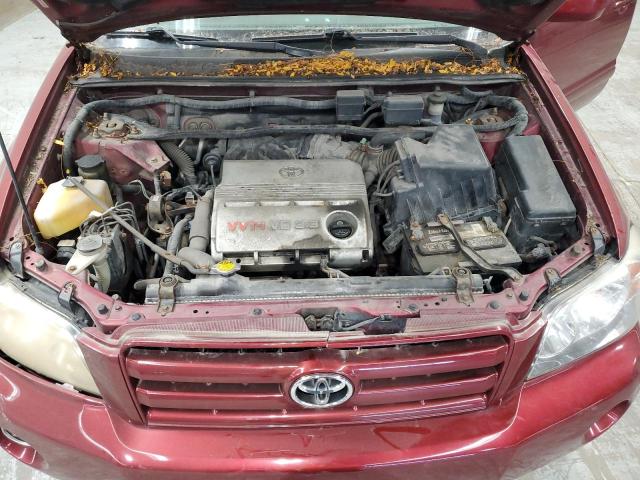 JTEDP21A240028464 - 2004 TOYOTA HIGHLANDER BASE ბურგუნდია ფოტო 12
