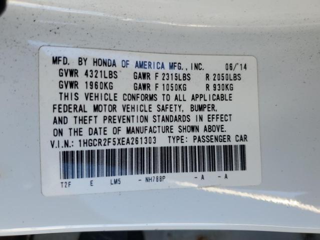 1HGCR2F5XEA261303 - 2014 HONDA ACCORD SPORT 白色 照片 13