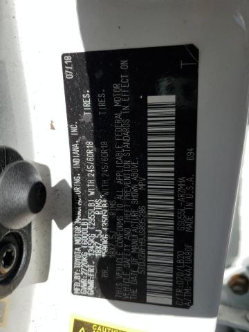 5TDJZRFH9JS895286 - 2018 TOYOTA HIGHLANDER SE أبيض صورة 13