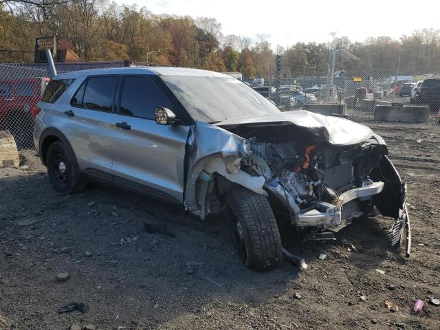 1FM5K8AW2LGC93361 - 2020 FORD EXPLORER POLICE INTERCEPTOR SILVER photo 4