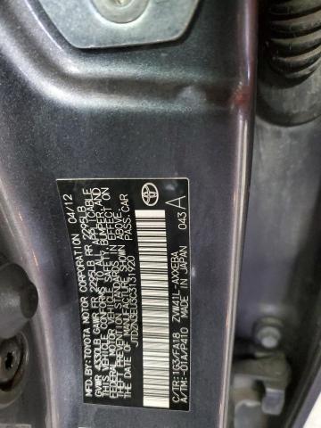 JTDZN3EU3C3131920 - 2012 TOYOTA PRIUS V CHARCOAL photo 13