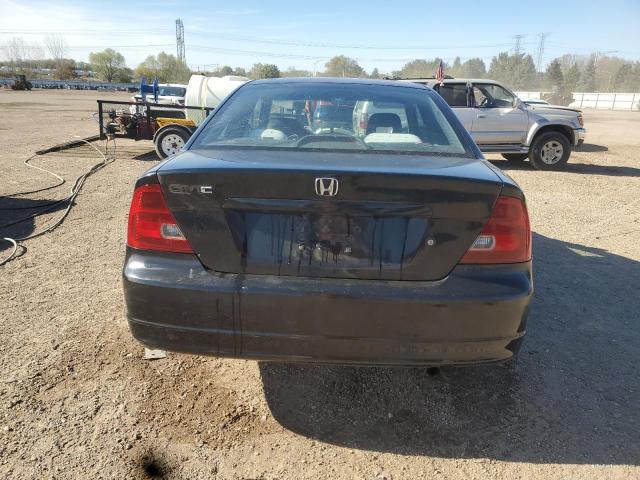 1HGEM229X2L019403 - 2002 HONDA CIVIC EX BLACK photo 6