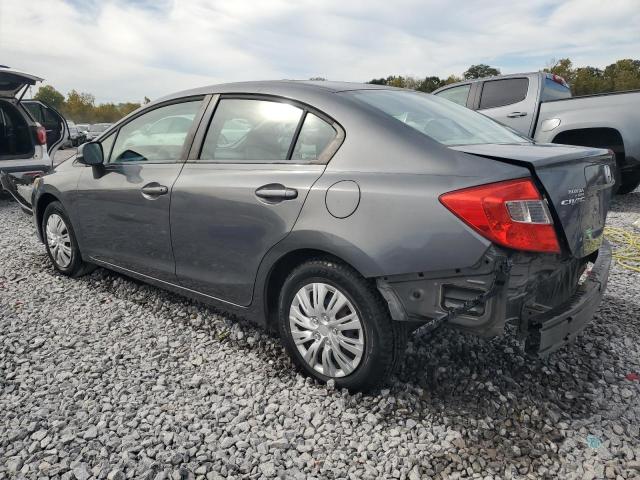 19XFB2F5XCE034946 - 2012 HONDA CIVIC LX GRAY photo 2