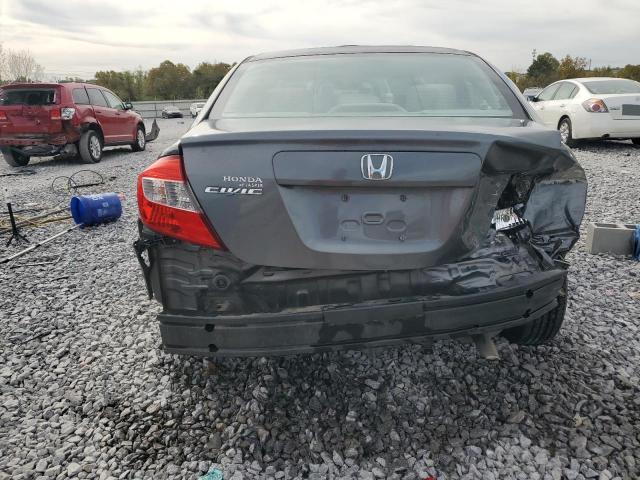 19XFB2F5XCE034946 - 2012 HONDA CIVIC LX GRAY photo 6