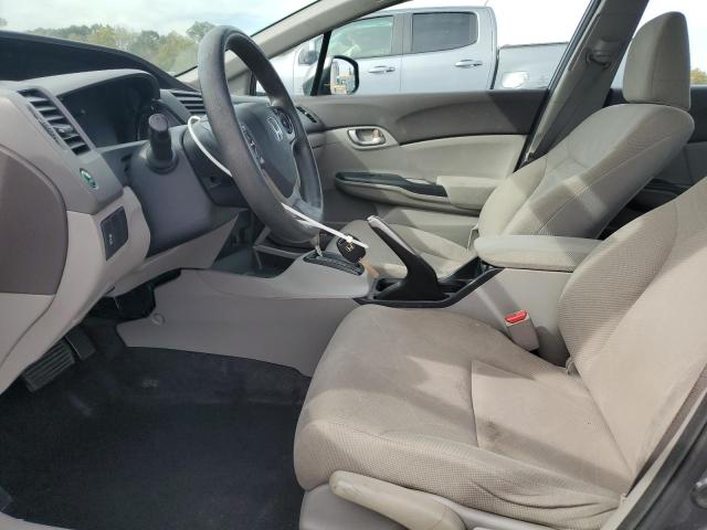19XFB2F5XCE034946 - 2012 HONDA CIVIC LX GRAY photo 7