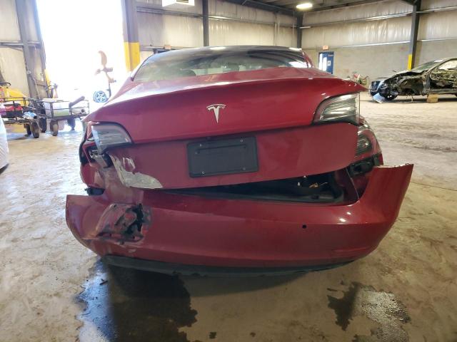 5YJ3E1EA7NF191379 - 2022 TESLA MODEL 3 წითელი ფოტო 6