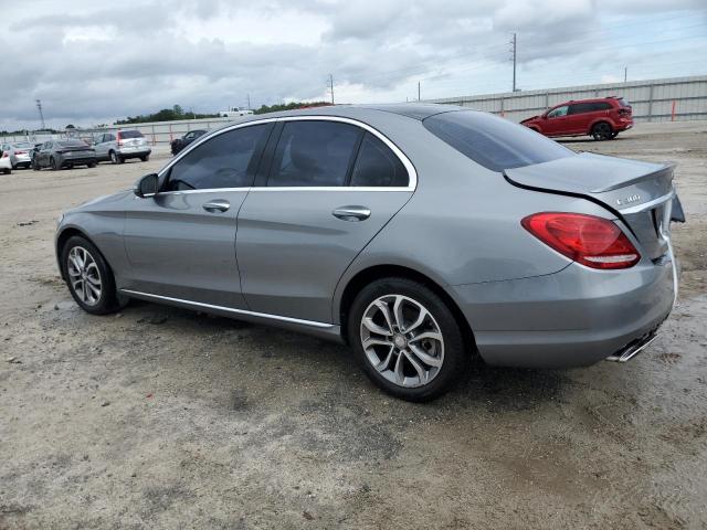 55SWF4KB6GU147285 - 2016 MERCEDES-BENZ C 300 4MATIC GRAY photo 2