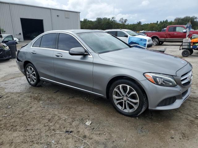 55SWF4KB6GU147285 - 2016 MERCEDES-BENZ C 300 4MATIC GRAY photo 4