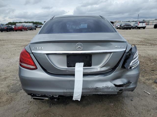 55SWF4KB6GU147285 - 2016 MERCEDES-BENZ C 300 4MATIC GRAY photo 6