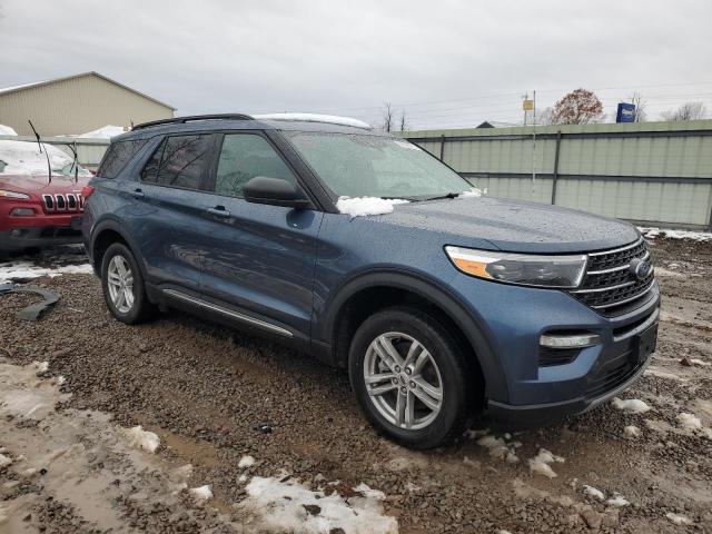 1FMSK8DH1LGA67019 - 2020 FORD EXPLORER XLT 蓝色 照片 4
