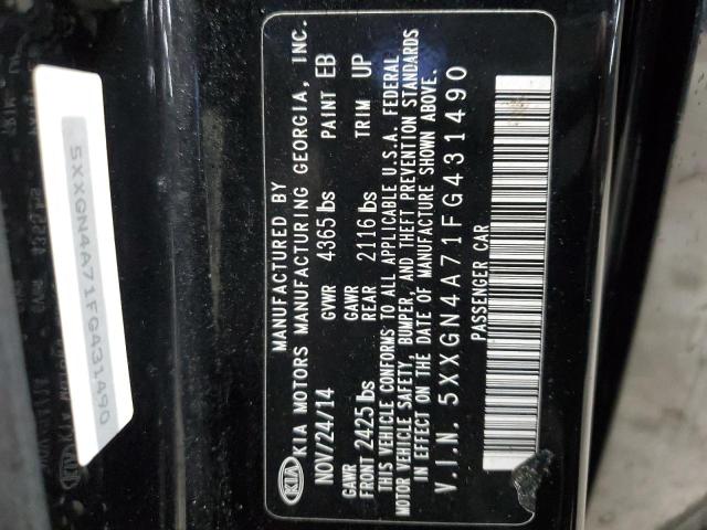 5XXGN4A71FG431490 - 2015 KIA OPTIMA EX BLACK photo 13