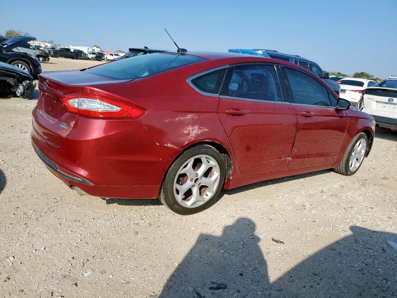 3FA6P0HR6DR323764 - 2013 FORD FUSION SE RED photo 3