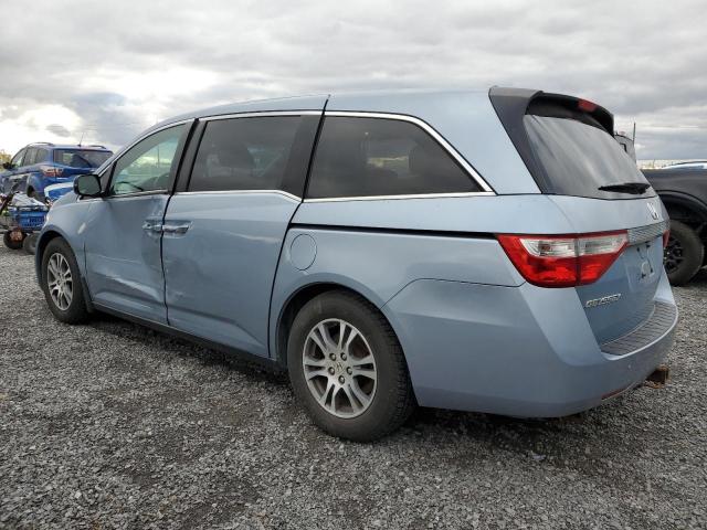 5FNRL5H44BB505353 - 2011 HONDA ODYSSEY EX BLUE photo 2
