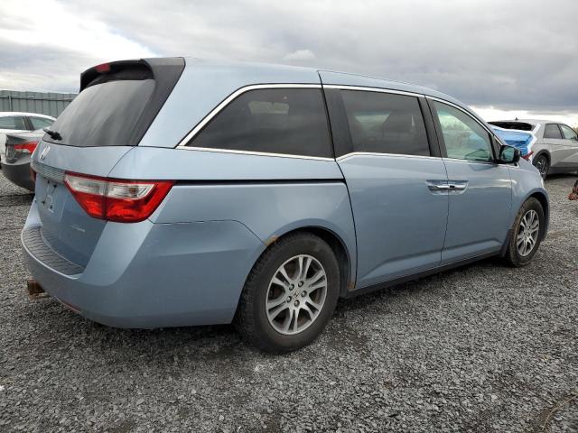 5FNRL5H44BB505353 - 2011 HONDA ODYSSEY EX BLUE photo 3