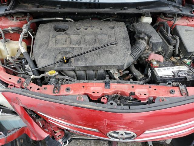 2T1BU4EE7DC977849 - 2013 TOYOTA COROLLA BASE RED photo 11