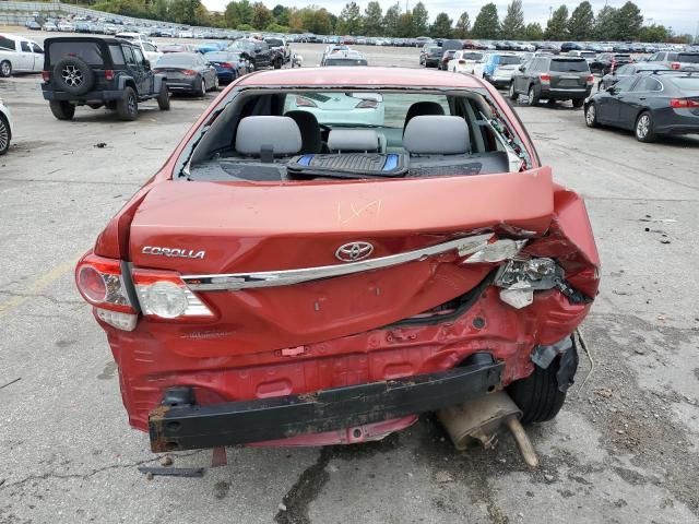 2T1BU4EE7DC977849 - 2013 TOYOTA COROLLA BASE RED photo 6