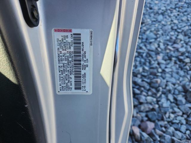 JTDFR320130056726 - 2003 TOYOTA MR2 SPYDER SILVER photo 12