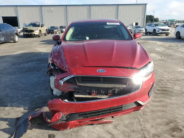 3FA6P0LU2KR226313 - 2019 FORD FUSION SE RED photo 5