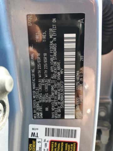 5TDGZRBH2LS036737 - 2020 TOYOTA HIGHLANDER XLE Күміс фото 13