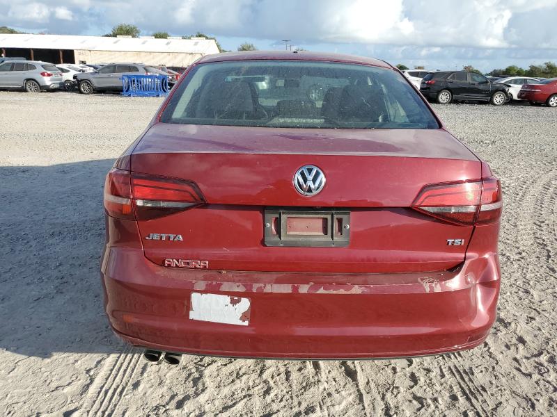 3VW2B7AJ4HM221951 - 2017 VOLKSWAGEN JETTA S BURGUNDY photo 6