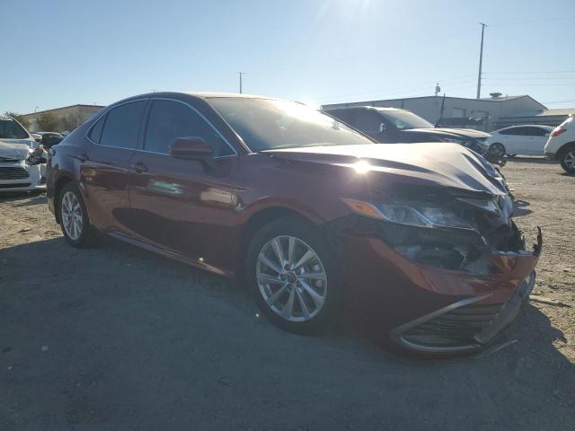 4T1C11AK3MU553719 - 2021 TOYOTA CAMRY LE 红色 照片 4