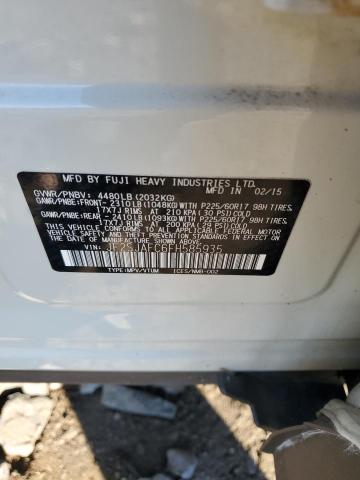 JF2SJAFC6FH585935 - 2015 SUBARU FORESTER 2.5I PREMIUM WHITE photo 13