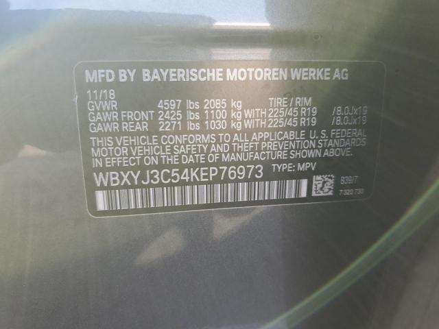 WBXYJ3C54KEP76973 - 2019 BMW X2 SDRIVE28I CHARCOAL photo 13