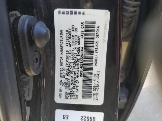 1NXBU4EE8AZ261004 - 2010 TOYOTA COROLLA BASE Schwarz Foto 12