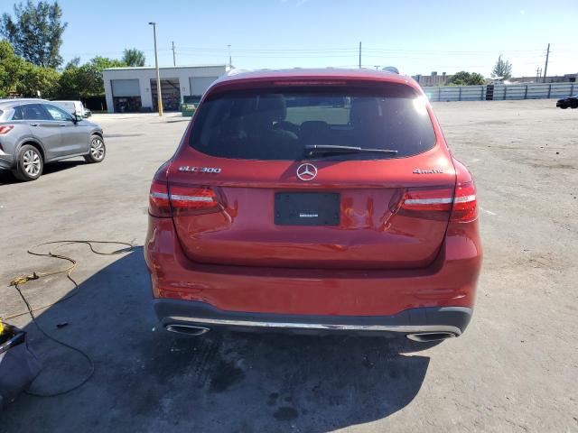 WDC0G4KB7HV009756 - 2017 MERCEDES-BENZ GLC 300 4MATIC RED photo 6
