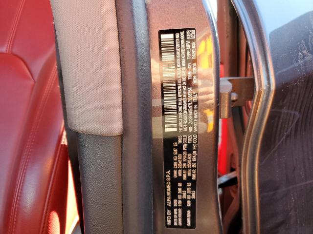 ZASPAKBN7L7C88764 - 2020 ALFA ROMEO STELVIO TI Grau Foto 12