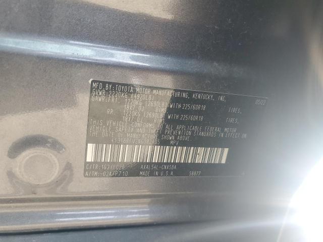 4T3T6RFV2NU083405 - 2022 TOYOTA RAV4 SE 灰色 照片 13