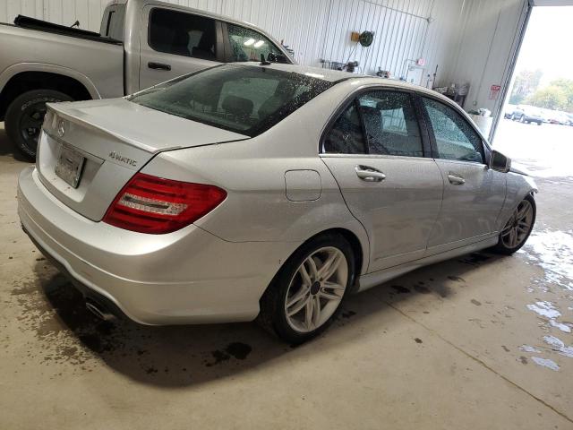 WDDGF8AB0DR280571 - 2013 MERCEDES-BENZ C 300 4MATIC SILVER photo 3